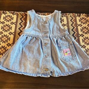 Vtg Lee Jeans Denim Dress
